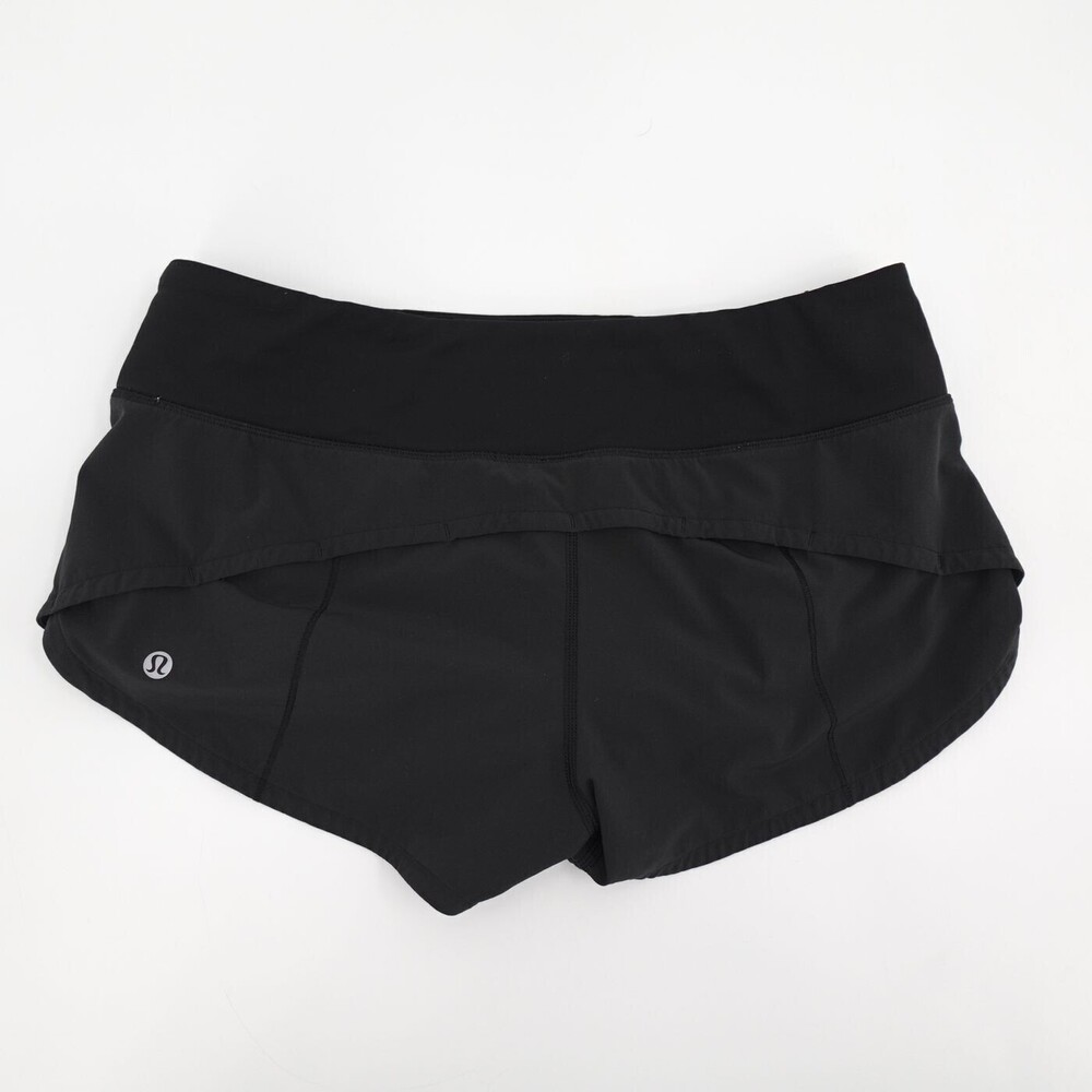 Lululemon Shorts Womens Size 6 Black Sweat Athletic Speed Up Short Trail